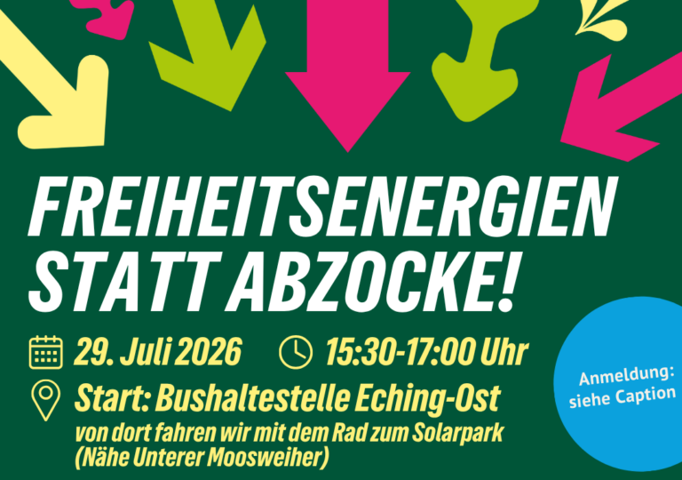 Freiheitsenergien statt Abzocke – 29.07. 15:30 Uhr
